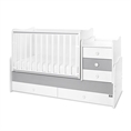 Letto MAXI PLUS NEW white+stone grey